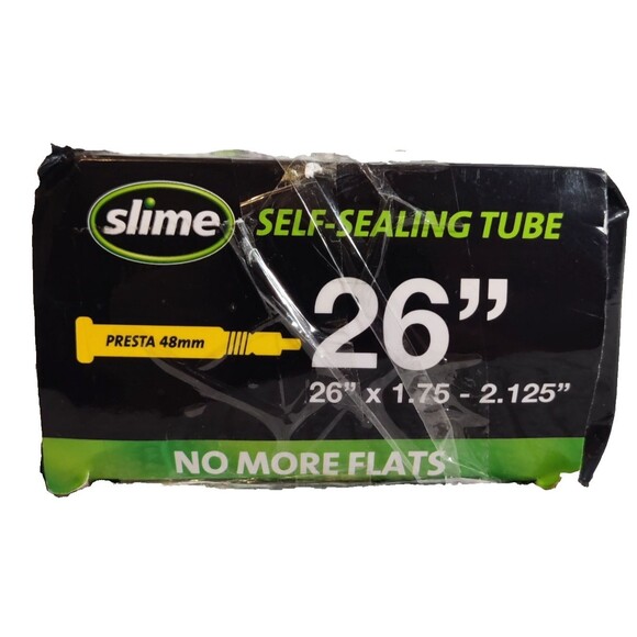 Slime 26 Inch Extra Strong Self Sealing Tubes Presta Valve 26"X 1.75-2.125 - Picture 8 of 16
